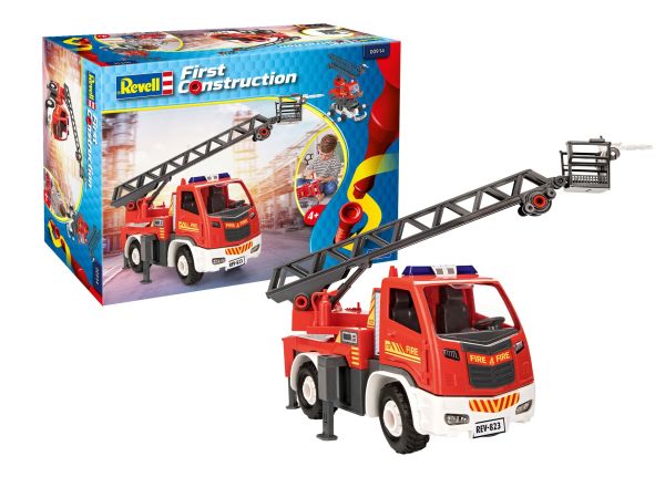 REV00914 - Mon premier jouet à construire – Camion de pompier grande échelle - 1