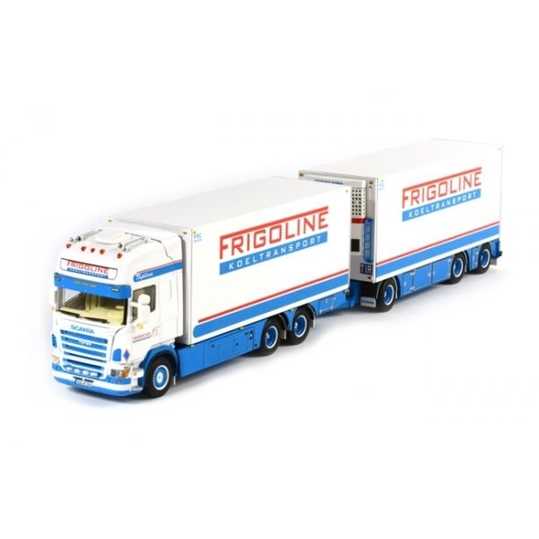 WSI01-1440 - SCANIA R Topline porteur frigo avec remorque 3 essieux FRIGOLINE - 1