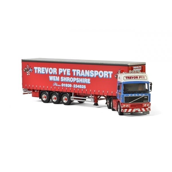 WSI01-2173 - VOLVO F12 avec remorque bâchée 3 essieux TREVOR PYE TRANSPORT - 1