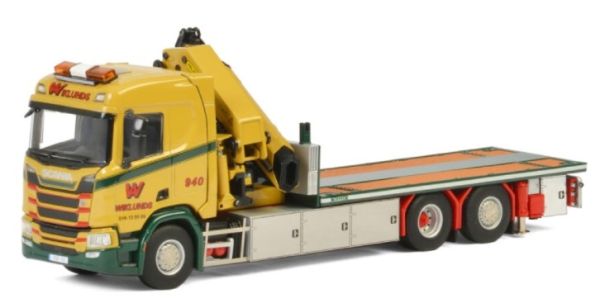 WSI01-2547 - SCANIA R CR20N 6x2 plateau avec grue PALFINGER 7800.2 WIKLUNDS AKERI AB - 1