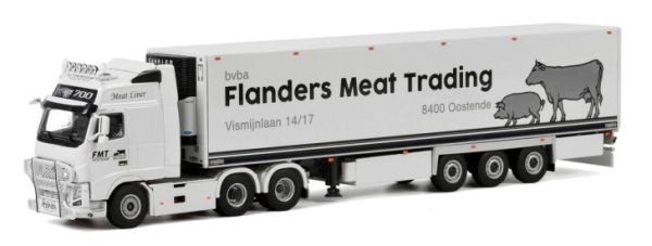 WSI01-2823 - VOLVO FH3 Gl XXL 6x2 avec remorque frigo 3 Essieux FLANDERS MEAT TRADING - 1
