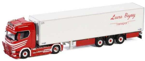 WSI01-3018 - SCANIA S Highline CS20H 4x2 avec remorque frigo 3 Essieux LAURA TRANS - 1