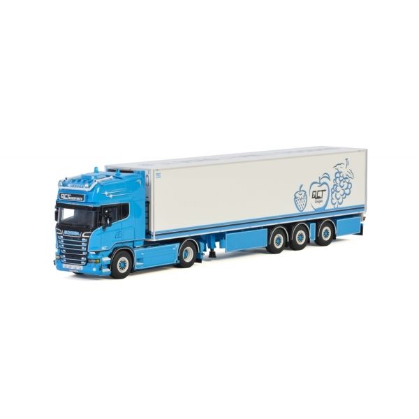 WSI01-3143 - SCANIA R13 Topline avec remorque frigorifique 3 essieux QC TRANSPORT - 1