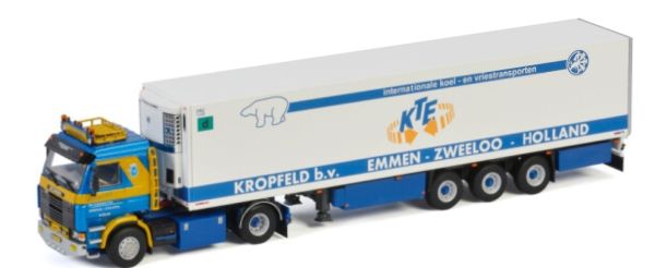 WSI01-3337 - SCANIA R143 4x2 avec remorque frigo 3 Essieux KROPFELD - 1