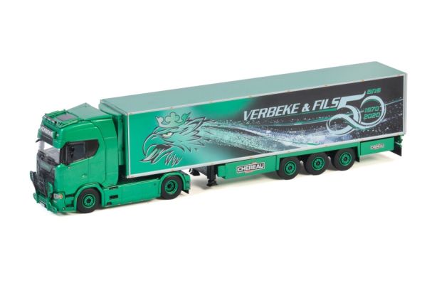 WSI01-3375 - SCANIA S650 4x2 avec remorque frigo 3 Essieux VERBEKE & FILS 50 ans - 1