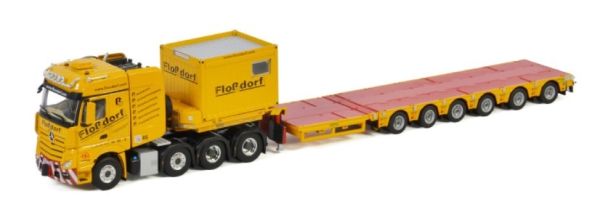 WSI01-3388 - MERCEDES Actros MP4SLT 8x4 avec plateau extensible 6 Essieux  FLOSSDORF - 1