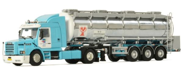 WSI01-3483 - SCANIA T143 Torpedo 4x2 avec citerne 3 Essieux H&S GROUP - 1