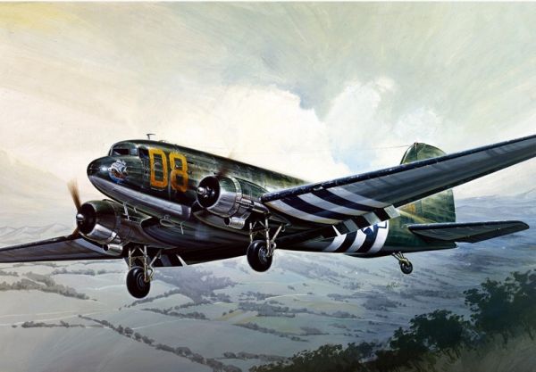 ITA0127 - Avion C-47 Skytrain (D-Day) à assembler et à peindre - 1