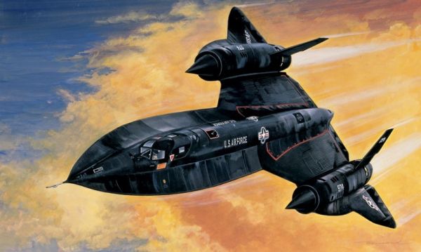 ITA0145 - Avion de chasse SR-71 Blackbird avec Drone à assembler et à peindre - 1