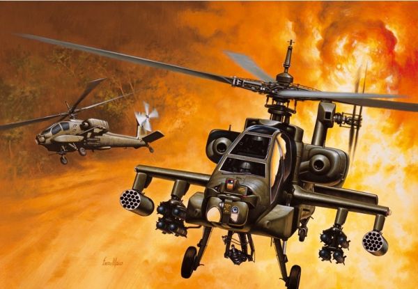 ITA0159 - Hélicoptère AH-64A Apache à assembler et à peindre - 1