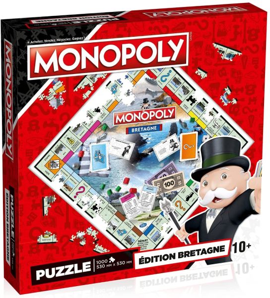 WIN01701 - Puzzle 1000 Pièces MONOPOLY Bretagne - 1