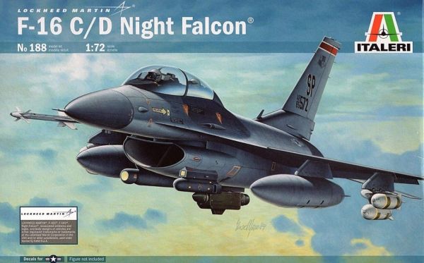 ITA0188 - Avion de chasse F-16C/D Night Falcon à assembler et à peindre - 1