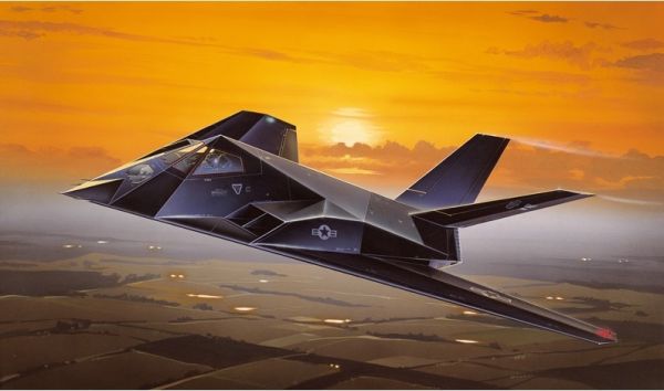 ITA0189 - Avion de chasse F-117A Nighthawk à assembler et à peindre - 1
