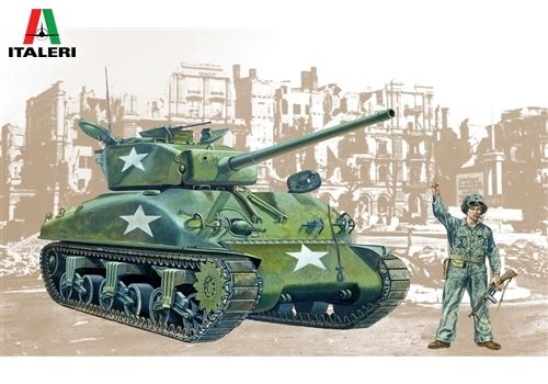 ITA0225 - Char M4 A1 Sherman Tank à assembler et à peindre - 1