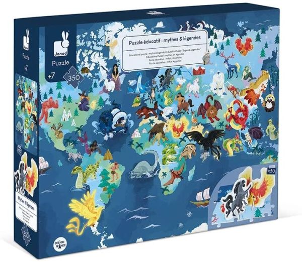 JAN02680 - Puzzle éducatif 350 pièces – mythes et Légendes - 1