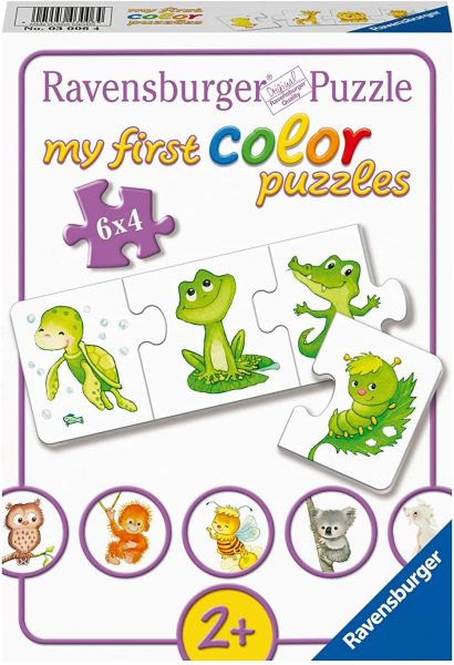 RAV03006 - Mes premiers puzzles - 6 Puzzles 4 pièces - Mes bébés animaux préférés - 1