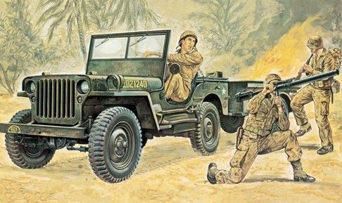 ITA0314 - JEEP Willys à assembler et à peindre - 1