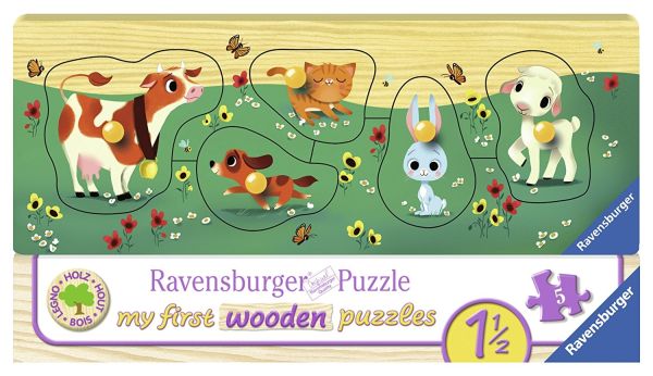 RAV03235 - Mes premiers puzzles en bois - Mes amis les animaux - 1
