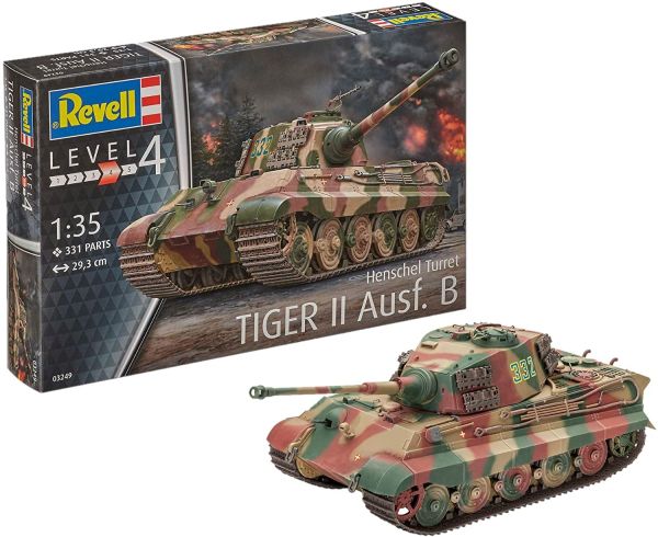 REV03249 - Char TIGERII AUSF.B Tourelle de HENSCHEL à assembler et à peindre - 1