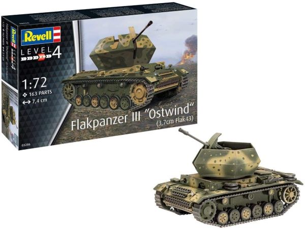 REV03286 - Char FLAKPANZER III OSTWIND à assembler et à peindre - 1