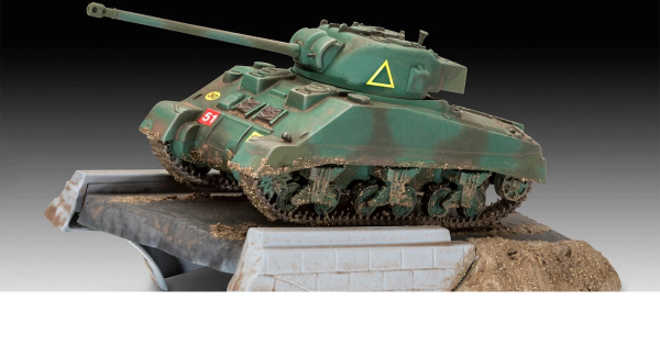 REV03299 - Set de Diorama - SHERMAN FIREFLY à assembler et à peindre - 1