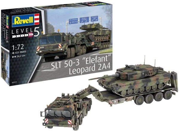 REV03311 - Véhicule et char SLT 50-3 Elephant + Leopard 2A4 à assembler et à peindre - 1