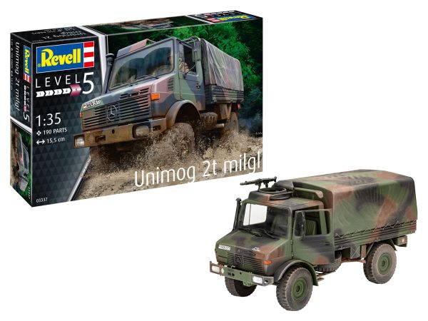 REV03337 - UNIMOG 2T milgl à assembler et à peindre - 1