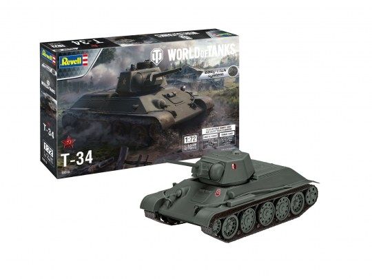 REV03510 - Char T-34 WORLD OF TANKS à assembler et à peindre - 1