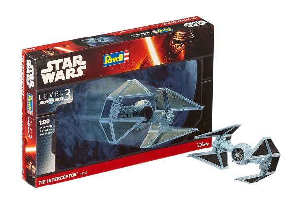 REV03603 - TIE Interceptor-Modelbausatz STAR WARS à assembler et à peindre - 1