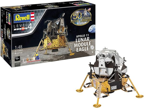 REV03701 - Module lunaire Apollo 11 Eagle avec peinture à assembler - 1