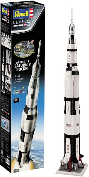 REV03704 - Fusée Apollo 11 Saturn V avec peinture à assembler - 1