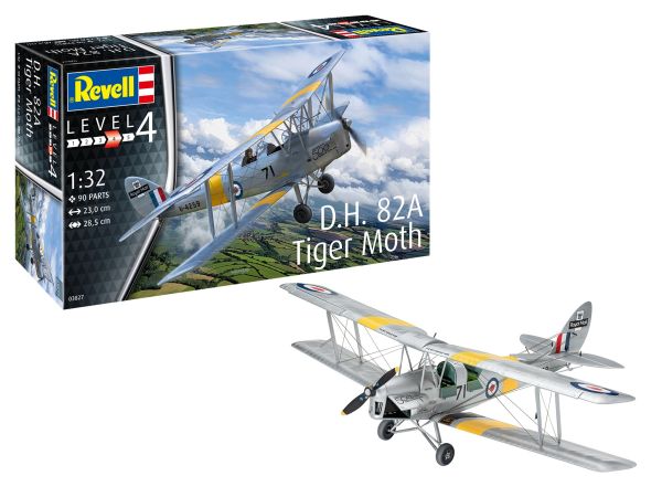 REV03827 - Avion D.H. 82A Tiger Moth à assembler et à peindre - 1