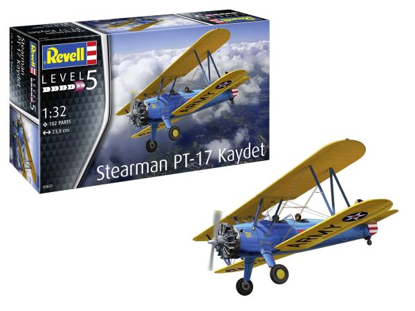 REV03837 - Avion Stearman PT-17 Kaydet à assembler et à peindre - 1