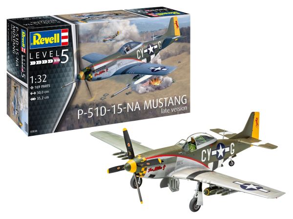 REV03838 - Avion P-51D Mustang (late version) à assembler et à peindre - 1