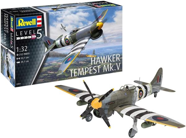 REV03851 - Avion HAWKER TEMPEST V à assembler et à peindre - 1