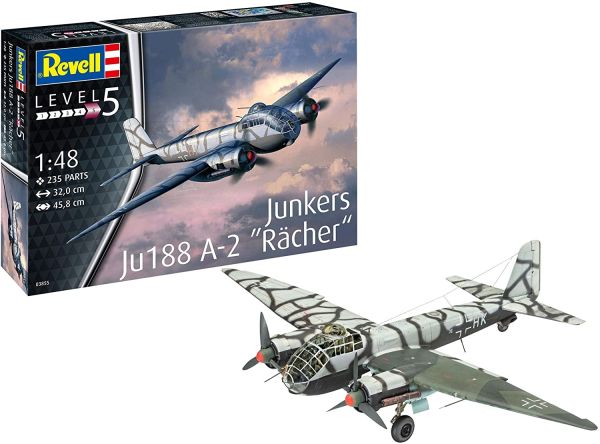 REV03855 - Avion Junkers Ju188 A-2 Rächer à assembler et à peindre - 1
