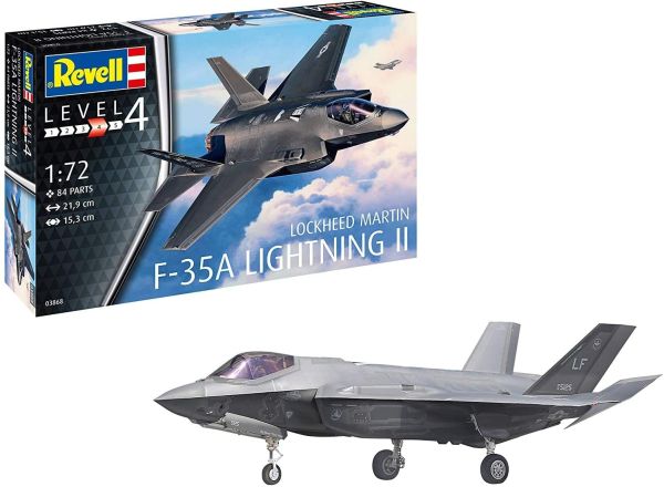 REV03868 - Avion de chasse F-35A Lightning II à assembler et à peidnre - 1