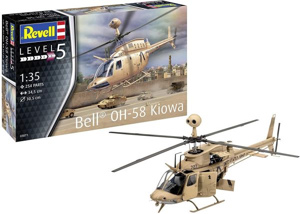 REV03871 - Avion OH-58 Kiowa à assembler et à peindre - 1