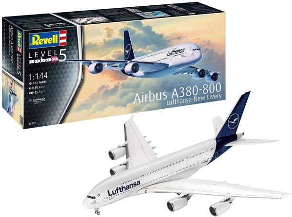 REV03872 - Avion Airbus A380-800 Lufthansa NEW LIVERY à assembler et à peindre - 1