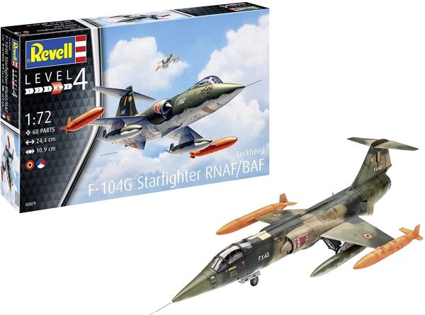 REV03879 - Avion de chasse F-104 G Starfighter RNAF/BAF à assembler et à peindre - 1