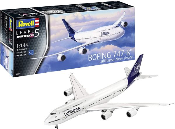 REV03891 - Boeing 747-8 Lufthansa New Livery à assembler et à peindre - 1