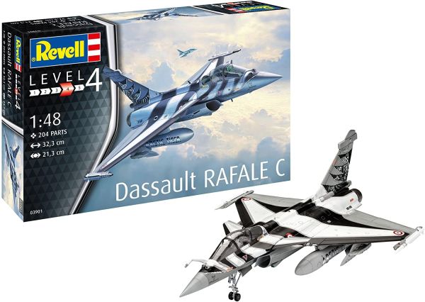 REV03901 - Avion de chasse Dassault Aviation Rafale C à assembler et à peindre - 1