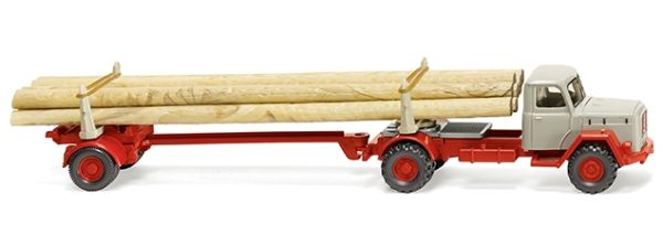 WIK039011 - MAGIRUS 4x2 avec remorque de bois - 1