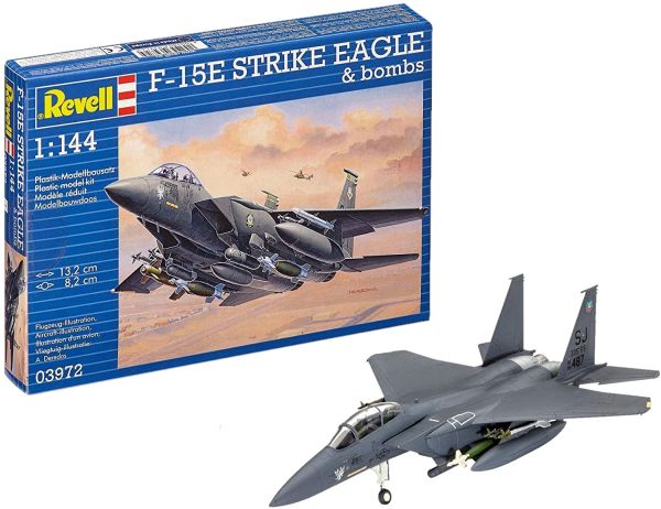 REV03972 - Avion F-15E STRIKE EAGLE & bombs à assembler et à peindre - 1
