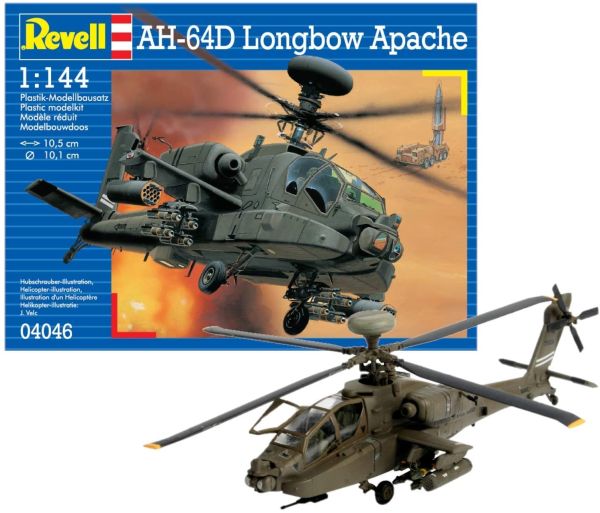 REV04046 - Hélicoptère AH-64D Longbow Apache à assembler et peindre - 1