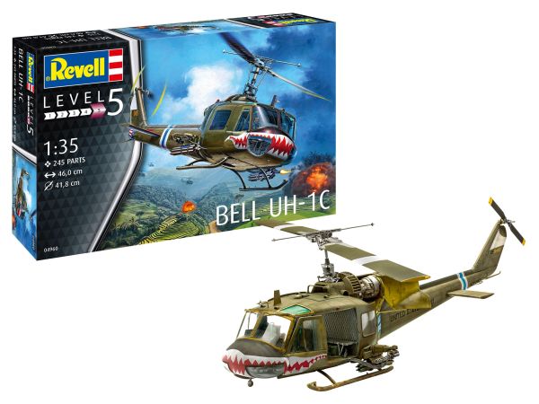 REV04960 - Hélicoptère Bell UH-1C à assembler et à peindre - 1