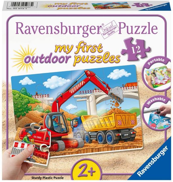 RAV05073 - Mes premiers puzzles - 6 Puzzles 12 Pièces - Mon chantier - 1