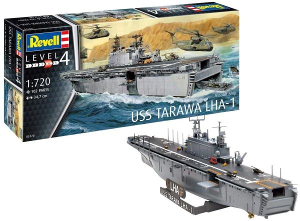 REV05170 - Navire d'assaut USS Tarawa LHA-1 à assembler et à peindre - 1