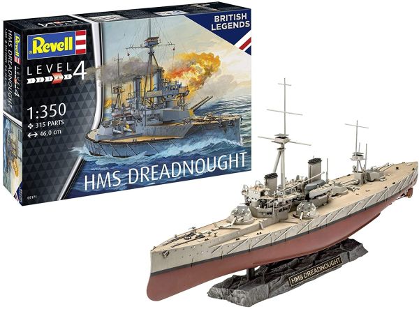 REV05171 - Bâteau HMS Dreadnought à assembler et à peindre - 1