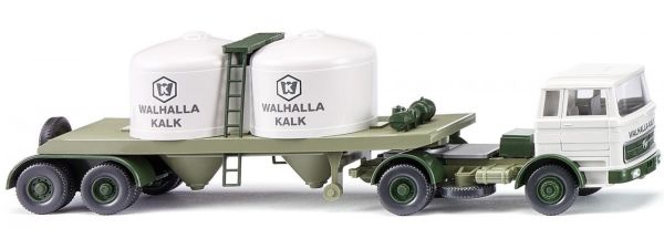 WIK053403 - MERCEDES 1620 4x2 avec remorque chimique 2 Essieux WALHALLA KALK - 1